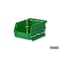 Triton Products Stacking Hanging Interlocking Bins, Polypropylene, Green, 5-3/8" L x 4-1/8" W x 3" H, 6 CT 3-210GRN-6 - alternate 4